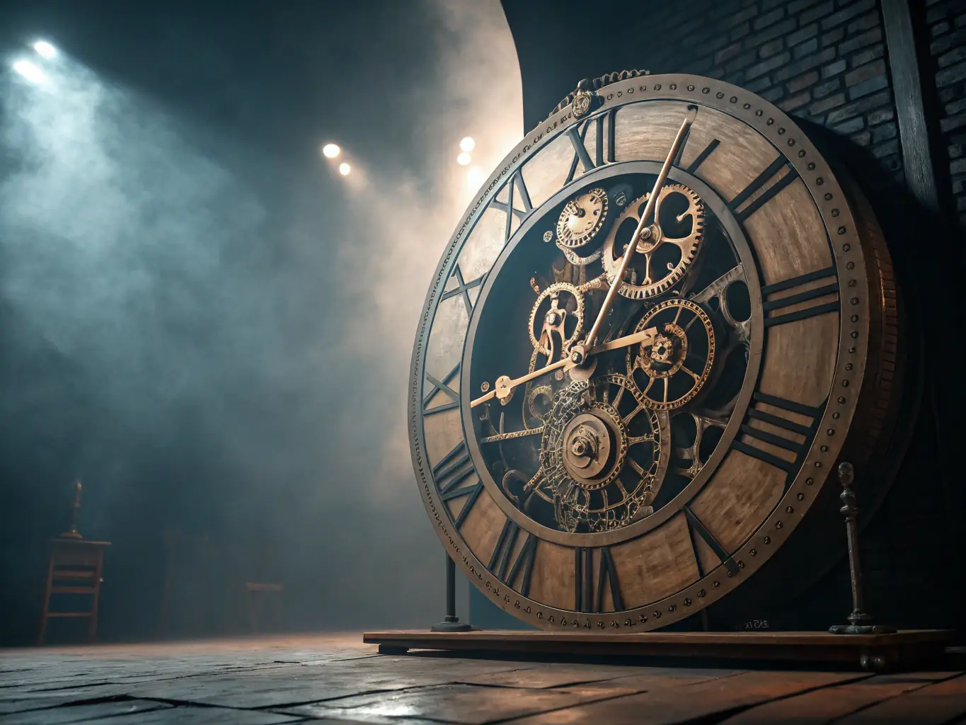A close-up shot of a ticking clock with DNA strands subtly overlaid, symbolizing the urgency and precision of SecureGenomics' 1-Day Results service.