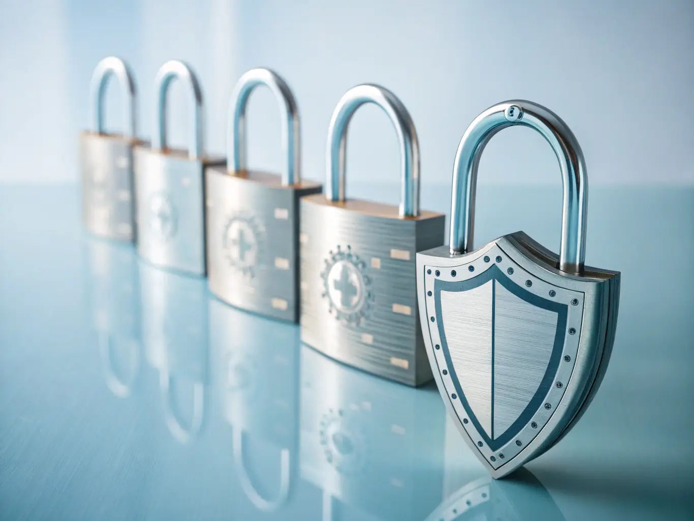 An image depicting a secure digital lock overlaid on a DNA strand, symbolizing the secure and private handling of genetic information at SecureGenomics.