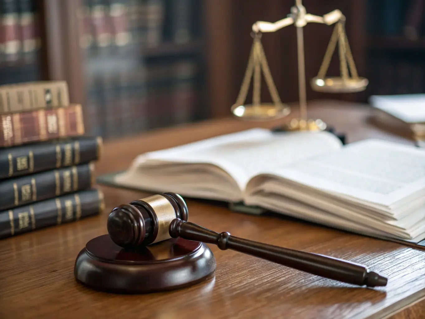 A gavel resting on a DNA report, symbolizing the legal validity and acceptance of SecureGenomics' paternity test results in legal proceedings. The image should convey authority and trustworthiness.